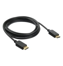 Кабель аудио-видео Buro V.1.2 DisplayPort (m)/DisplayPort (m) 2м. Позолоченные контакты черный (BHP DPP_1.2-2)