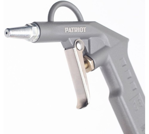 Пистолет продувочный для пневмоинструмента Patriot GH 60A 400л/мин серый Пистолет продувочный для пневмоинструмента Patriot GH 60A 400л/мин серый