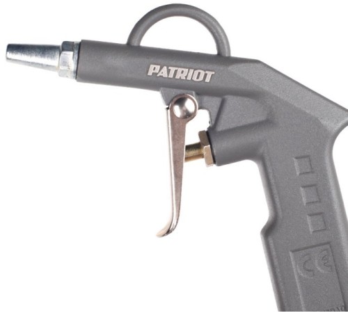 Пистолет продувочный для пневмоинструмента Patriot GH 60A 400л/мин серый Пистолет продувочный для пневмоинструмента Patriot GH 60A 400л/мин серый