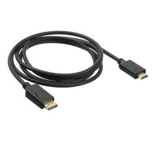 Кабель аудио-видео Buro v. 1.2 DisplayPort (m)/HDMI (m) 2м. Позолоченные контакты черный (BHP DPP_HDMI-2)