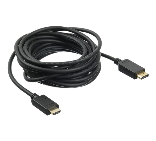 Кабель аудио-видео Buro v. 1.2 DisplayPort (m)/HDMI (m) 5м. Позолоченные контакты черный (BHP DPP_HDMI-5) Кабель аудио-видео Buro v. 1.2 DisplayPort (m)/HDMI (m) 5м. Позолоченные контакты черный (BHP DPP_HDMI-5)