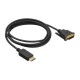 Кабель аудио-видео Buro 1.1v DisplayPort (m)/DVI-D (Dual Link) (m) 2м. Позолоченные контакты черный (BHP DPP_DVI-2)