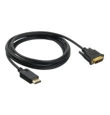Кабель аудио-видео Buro 1.1v DisplayPort (m)/DVI-D (Dual Link) (m) 3м. Позолоченные контакты черный (BHP DPP_DVI-3)