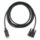 Кабель аудио-видео Buro 1.1v DisplayPort (m)/DVI-D (Dual Link) (m) 3м. Позолоченные контакты черный (BHP DPP_DVI-3)