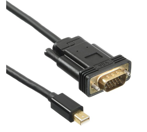 Кабель аудио-видео Buro 1.1v miniDisplayport (m)/VGA (m) 2м. Позолоченные контакты черный (BHP MDPP-VGA-2) Кабель аудио-видео Buro 1.1v miniDisplayport (m)/VGA (m) 2м. Позолоченные контакты черный (BHP MDPP-VGA-2)