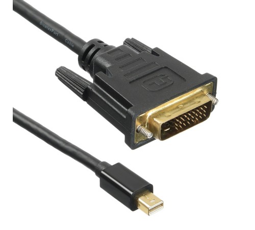Кабель аудио-видео Buro 1.1v miniDisplayport (m)/DVI-D (Dual Link) (m) 2м. Позолоченные контакты черный (BHP MDPP-DVI-2) Кабель аудио-видео Buro 1.1v miniDisplayport (m)/DVI-D (Dual Link) (m) 2м. Позолоченные контакты черный (BHP MDPP-DVI-2)