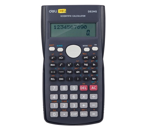 Калькулятор научный Deli ED82MS темно-синий 10+2-разр. Калькулятор научный Deli ED82MS темно-синий 10+2-разр.