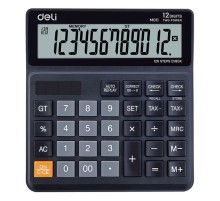 Калькулятор бухгалтерский Deli EM01120 черный 12-разр.