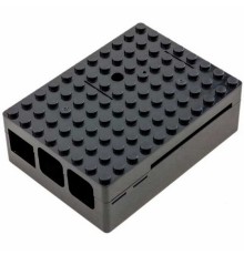 RA182   Корпус ACD Black ABS Plastic Building Block case for Raspberry Pi 3 B/B+ (CBPIBLOX-BLK) (494293)