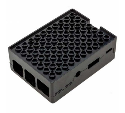 RA182   Корпус ACD Black ABS Plastic Building Block case for Raspberry Pi 3 B/B+ (CBPIBLOX-BLK) (494293)