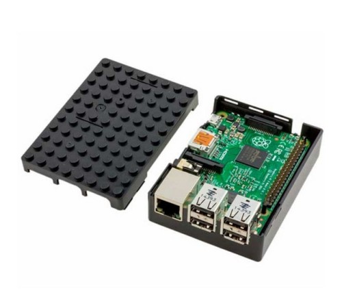 RA182   Корпус ACD Black ABS Plastic Building Block case for Raspberry Pi 3 B/B+ (CBPIBLOX-BLK) (494293)