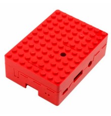 RA183   Корпус ACD Red ABS Plastic Building Block case for Raspberry Pi 3 B (CBPIBLOX-RED) (494309)