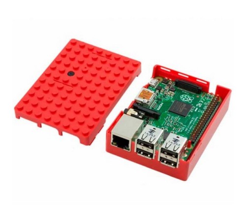 RA183   Корпус ACD Red ABS Plastic Building Block case for Raspberry Pi 3 B (CBPIBLOX-RED) (494309)