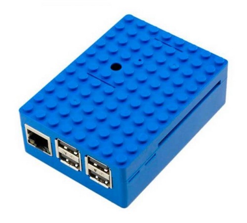 RA184   Корпус ACD Blue ABS Plastic Building Block case for Raspberry Pi 3 B (CBPIBLOX-BLU) (494354)