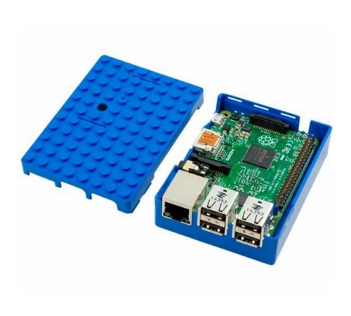 RA184   Корпус ACD Blue ABS Plastic Building Block case for Raspberry Pi 3 B (CBPIBLOX-BLU) (494354)