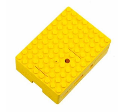 RA185   Корпус ACD Yellow ABS Plastic Building Block case for Raspberry Pi 3 B (CBPIBLOX-YEL) (494408)
