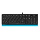 Клавиатура A4Tech Fstyler FK10 черный/синий USB