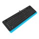 Клавиатура A4Tech Fstyler FK10 черный/синий USB