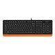 Клавиатура A4Tech Fstyler FK10 черный/оранжевый USB