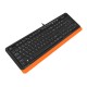 Клавиатура A4Tech Fstyler FK10 черный/оранжевый USB