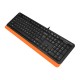 Клавиатура A4Tech Fstyler FK10 черный/оранжевый USB
