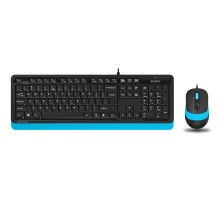 Клавиатура + мышь A4Tech Fstyler F1010 клав:черный/синий мышь:черный/синий USB Multimedia