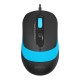Клавиатура + мышь A4Tech Fstyler F1010 клав:черный/синий мышь:черный/синий USB Multimedia