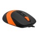 Клавиатура + мышь A4Tech Fstyler F1010 клав:черный/оранжевый мышь:черный/оранжевый USB Multimedia