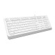 Клавиатура + мышь A4Tech Fstyler F1010 клав:белый/серый мышь:белый/серый USB Multimedia