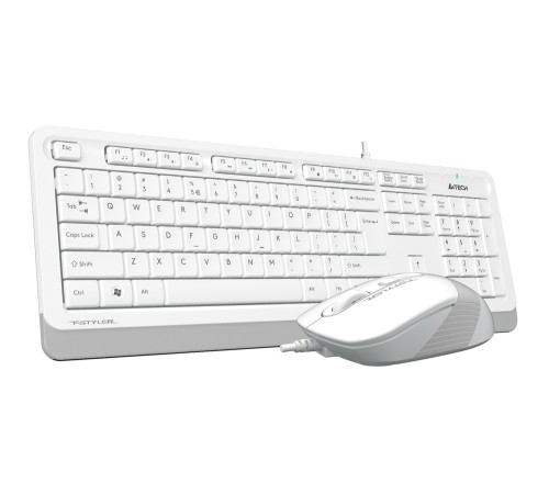 Клавиатура + мышь A4Tech Fstyler F1010 клав:белый/серый мышь:белый/серый USB Multimedia Клавиатура + мышь A4Tech Fstyler F1010 клав:белый/серый мышь:белый/серый USB Multimedia