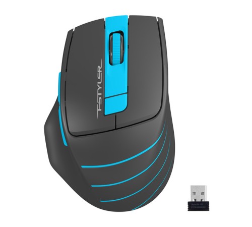 Мышь A4Tech Fstyler FG30 серый/синий оптическая (2000dpi) беспроводная USB (6but) Мышь A4Tech Fstyler FG30 серый/синий оптическая (2000dpi) беспроводная USB (6but)