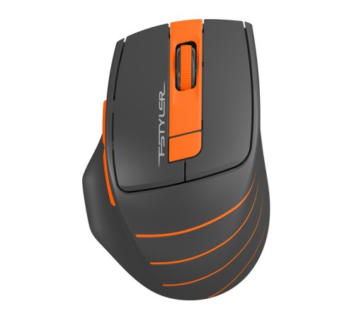 Мышь A4Tech Fstyler FG30 серый/оранжевый оптическая (2000dpi) беспроводная USB (6but) Мышь A4Tech Fstyler FG30 серый/оранжевый оптическая (2000dpi) беспроводная USB (6but)