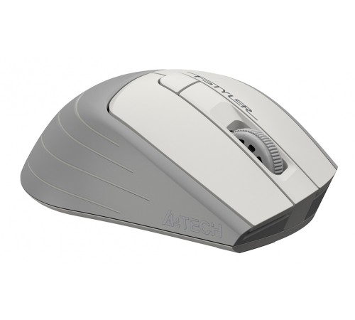 Мышь A4Tech Fstyler FG30 белый/серый оптическая (2000dpi) беспроводная USB (6but) Мышь A4Tech Fstyler FG30 белый/серый оптическая (2000dpi) беспроводная USB (6but)
