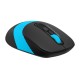 Мышь A4Tech Fstyler FG10 черный/синий оптическая (2000dpi) беспроводная USB (4but)