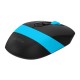 Мышь A4Tech Fstyler FG10 черный/синий оптическая (2000dpi) беспроводная USB (4but)