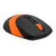 Мышь A4Tech Fstyler FG10 черный/оранжевый оптическая (2000dpi) беспроводная USB (4but)