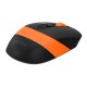 Мышь A4Tech Fstyler FG10 черный/оранжевый оптическая (2000dpi) беспроводная USB (4but)