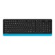 Клавиатура + мышь A4Tech Fstyler FG1010 клав:черный/синий мышь:черный/синий USB беспроводная Multimedia