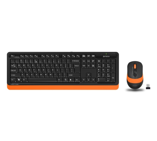 Клавиатура + мышь A4Tech Fstyler FG1010 клав:черный/оранжевый мышь:черный/оранжевый USB беспроводная Multimedia Клавиатура + мышь A4Tech Fstyler FG1010 клав:черный/оранжевый мышь:черный/оранжевый USB беспроводная Multimedia