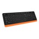 Клавиатура + мышь A4Tech Fstyler FG1010 клав:черный/оранжевый мышь:черный/оранжевый USB беспроводная Multimedia