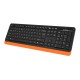 Клавиатура + мышь A4Tech Fstyler FG1010 клав:черный/оранжевый мышь:черный/оранжевый USB беспроводная Multimedia