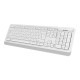 Клавиатура + мышь A4Tech Fstyler FG1010 клав:белый/серый мышь:белый/серый USB беспроводная Multimedia