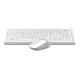 Клавиатура + мышь A4Tech Fstyler FG1010 клав:белый/серый мышь:белый/серый USB беспроводная Multimedia