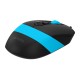 Мышь A4Tech Fstyler FM10 черный/синий оптическая (1600dpi) USB (4but)