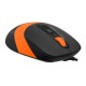 Мышь A4Tech Fstyler FM10 черный/оранжевый оптическая (1600dpi) USB (4but)