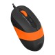 Мышь A4Tech Fstyler FM10 черный/оранжевый оптическая (1600dpi) USB (4but)