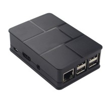 RA186   Корпус ACD Black ABS Plastic Case Brick style w/ Camera cable hole for Raspberry Pi 3 B (RASP1787) (494422)