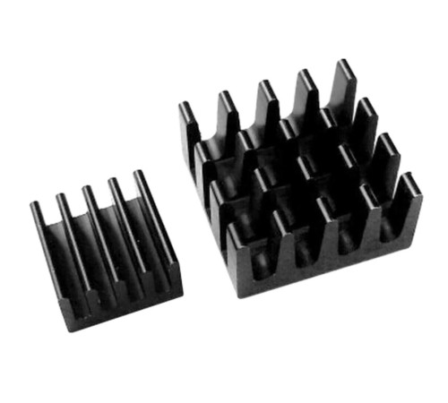 Радиатор ACD RA027 Набор радиаторов ACD Black Aluminum Heat Sink set (14*14*7mm + 9*9*5mm) for Raspberry Pi3 B, Pi3 B+, Pi4