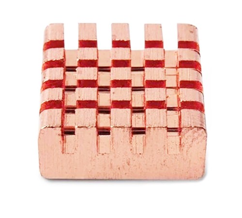 Радиатор ACD RA026   Радиатор медный  ACD Fine Copper Heat Sink (14*12*5.5mm)  for Raspberry Pi3 B, Pi3 B+, Pi4