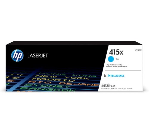 Картридж лазерный HP 415X W2031X голубой (6000стр.) для HP HP LJ M454/MFP M479 Картридж лазерный HP 415X W2031X голубой (6000стр.) для HP HP LJ M454/MFP M479